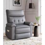Poltrona Reclinabile Oversize - Grande Recliner Manuale in Similpelle PU per Adulti, Poltrona Relax dal Comfort Eccezionale