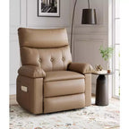 Poltrona Reclinabile Oversize - Grande Recliner Manuale in Similpelle PU per Adulti, Poltrona Relax dal Comfort Eccezionale