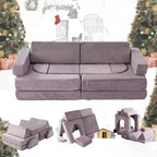 Dyonery modular combination sofa, DIY creative modular game sofa, convertible foam game pad creative game room floor furniture, purple