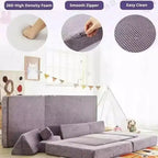 Divano modulare componibile Dyonery, divano gioco modulare creativo fai da te, divano letto convertibile in schiuma per sala giochi, mobili per pavimenti, viola