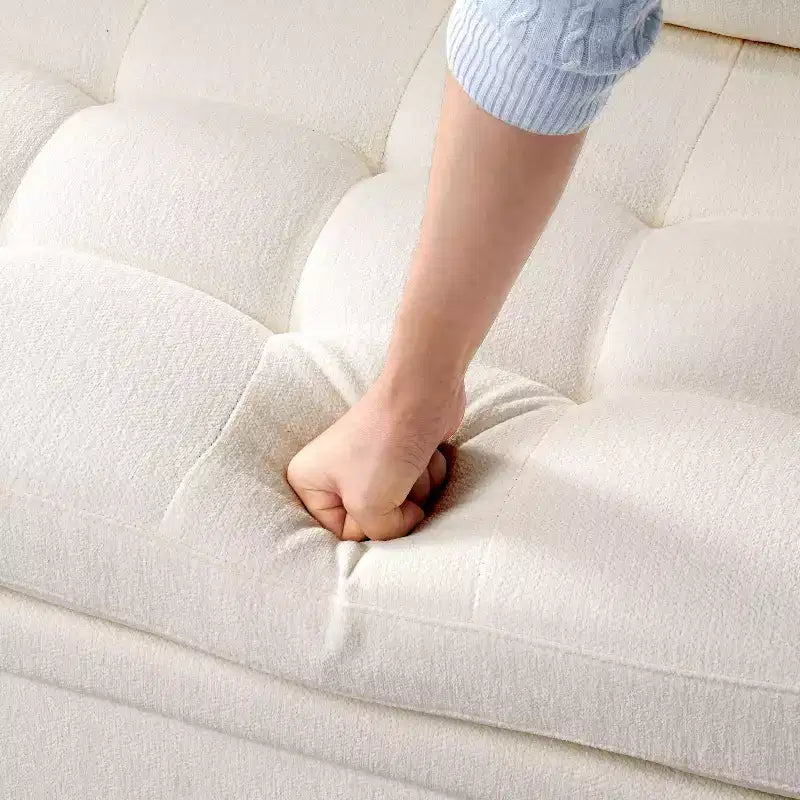 Divano a castello modulare Dyonery con letto estraibile, divano componibile a 5 posti a L, schienale regolabile/seduta contenitore, montaggio senza attrezzi