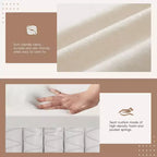 Divano Sezionale Moderno Divano a L Divano Imbottito Cloud con Porte di Ricarica e Portabicchieri e Tasche Laterali e Pouf Contenitore Mobile -ModernLuxe