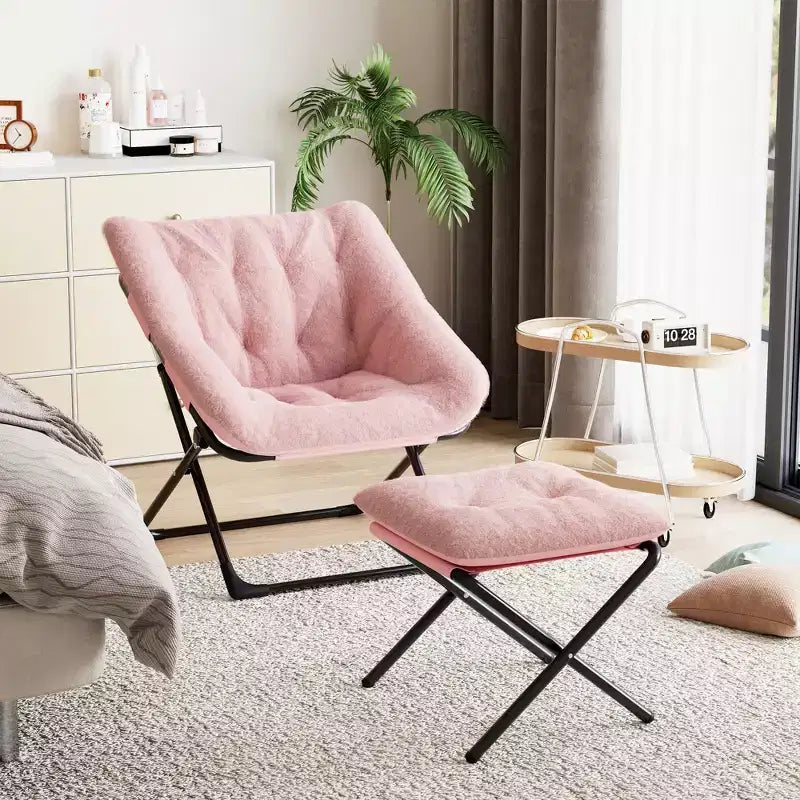 Poltrona a Sacco, Seduta Comoda e Morbida con Base Antiscivolo, Sedia Lounge Pieghevole XL per Ragazzi e Adulti, Poltrona d'Appoggio per Camera da Letto e Dormitorio