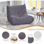 Divano Bean Bag EROMMY, 28D Memory Foam, Facile da Pulire e Portatile, Similpelle Premium, Divano da Terra Leggero per Soggiorno, Camera da Letto