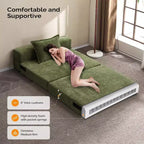 VINGLI Futon divano letto, sedia letto, divano da pavimento, divano piccolo matrimoniale, materasso pieghevole