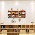 Armadietto/Appendiabiti per Bambini con 15 Scomparti, Ganci, Cestini e Ruote, 5 Sezioni, per Scuola, Ingresso, Mudroom