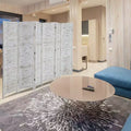 Divisorio per Ambienti in Legno a 6 Pannelli, Paravento Autoportante per Privacy, 180 A x 274 L cm