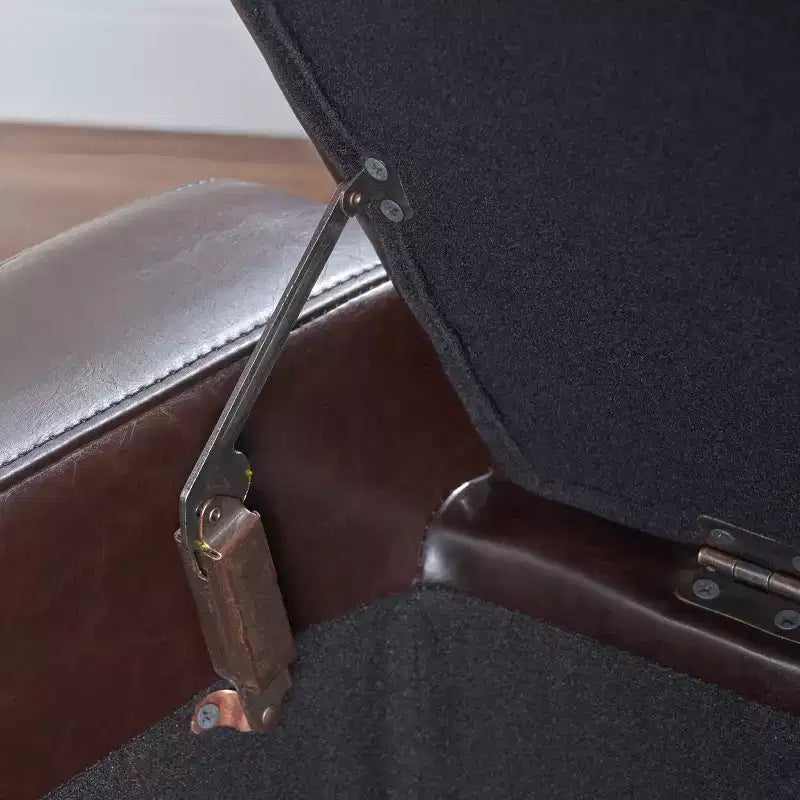 Panca/Poggiapiedi contenitore imbottita in similpelle tufted, stile contemporaneo, capacità 113 kg
