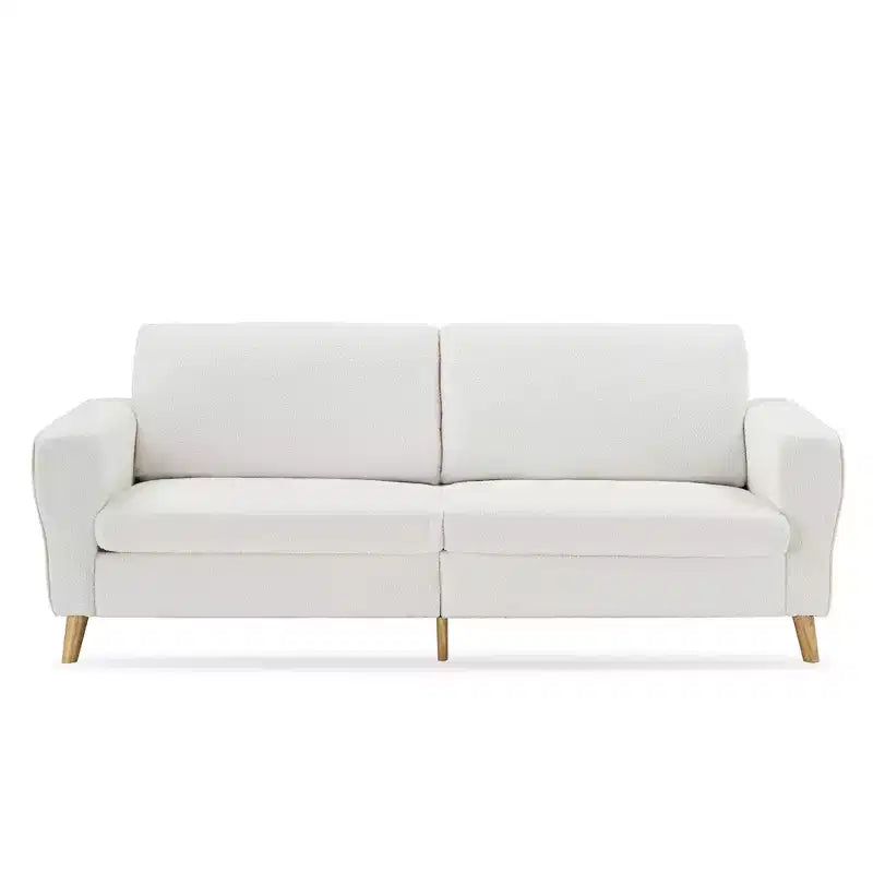 84 Modern Sofa Couch, 3 Seater Upholstered Sofa with Streamlined Armrest, Deep Seat Sleeper Sofa Couch for Living Room Bedroom Apartment