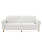 84 Modern Sofa Couch, 3 Seater Upholstered Sofa with Streamlined Armrest, Deep Seat Sleeper Sofa Couch for Living Room Bedroom Apartment