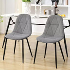 Hyleory Modern Upholstered Velvet Dining Chairs Set of 2 with Metal Legs and High Back, for Kitchen and Dining Room, Easy to Assemble and Clean