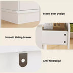 Comò a 8 cassetti per camera da letto, cassettiera con cassetti profondi, piano largo, cassettiera orizzontale in MDF