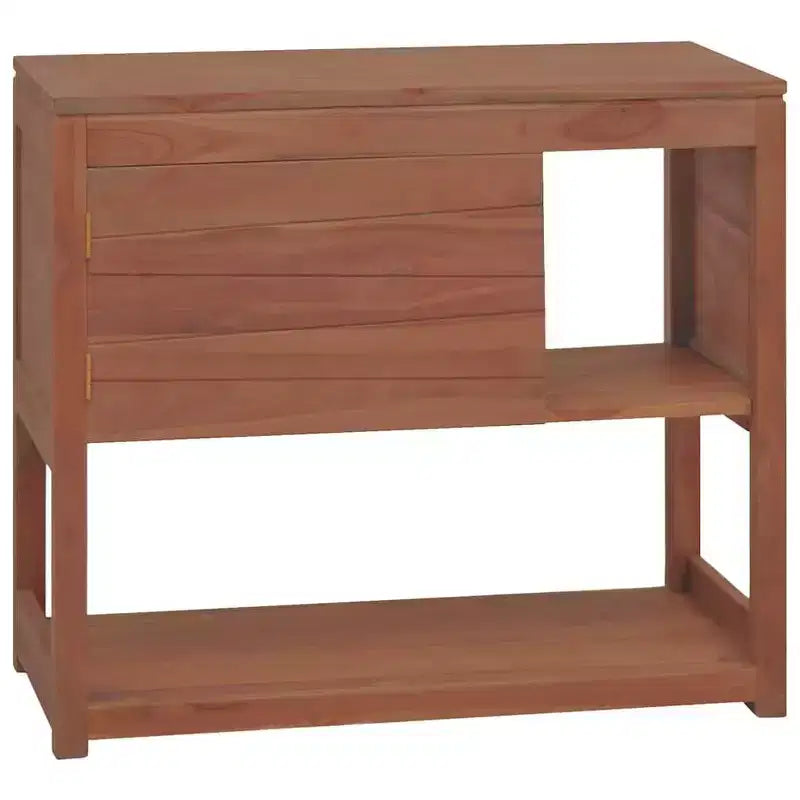 Mobile da bagno in teak massiccio, stile retrò, 85x40x75 cm