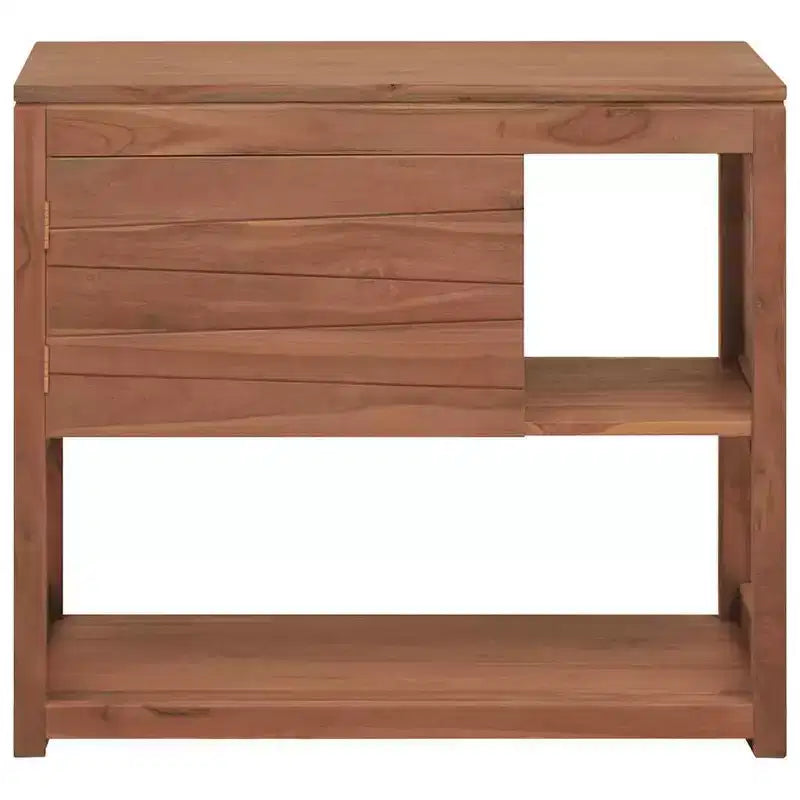 Mobile da bagno in teak massiccio, stile retrò, 85x40x75 cm