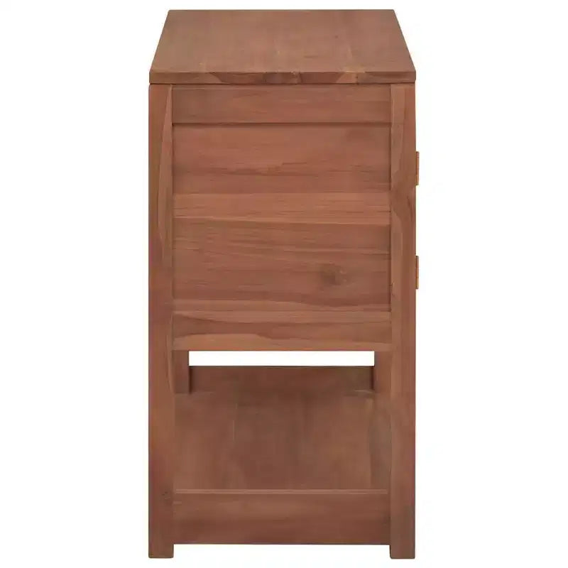 Mobile da bagno in teak massiccio, stile retrò, 85x40x75 cm