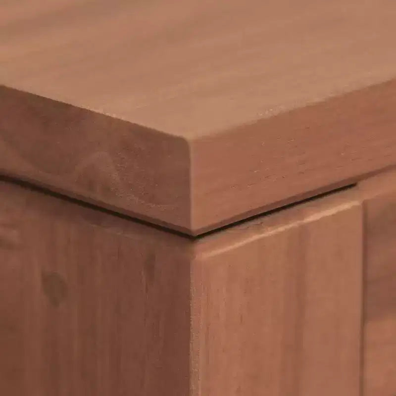 Mobile da bagno in teak massiccio, stile retrò, 85x40x75 cm