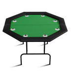 Tavolo da poker ottagonale pieghevole, gambe in ferro resistenti, design salvaspazio