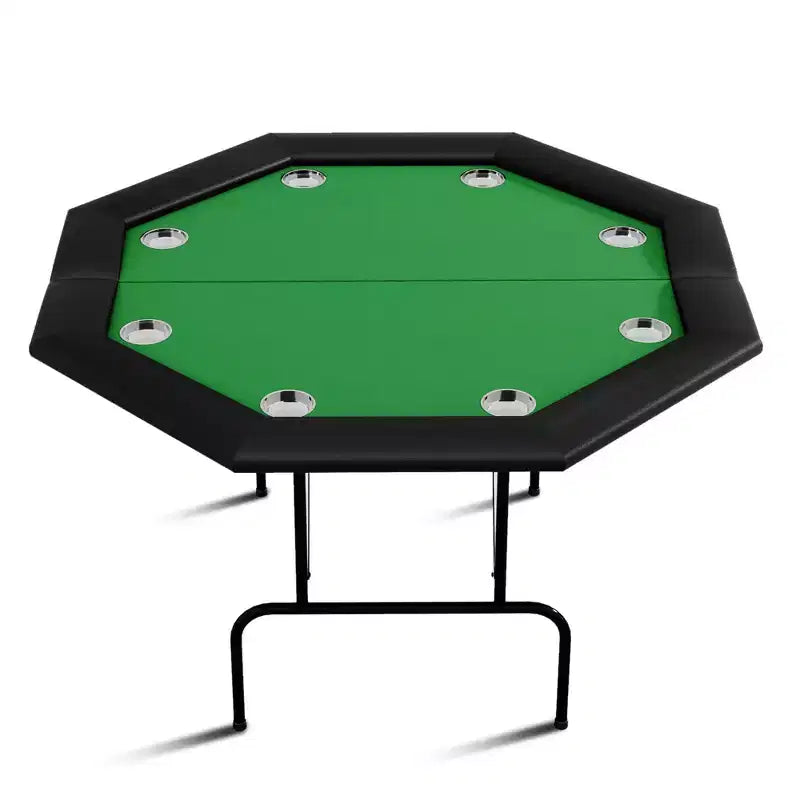 Tavolo da poker ottagonale pieghevole, gambe in ferro resistenti, design salvaspazio