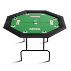 Tavolo da poker ottagonale pieghevole, gambe in ferro resistenti, design salvaspazio