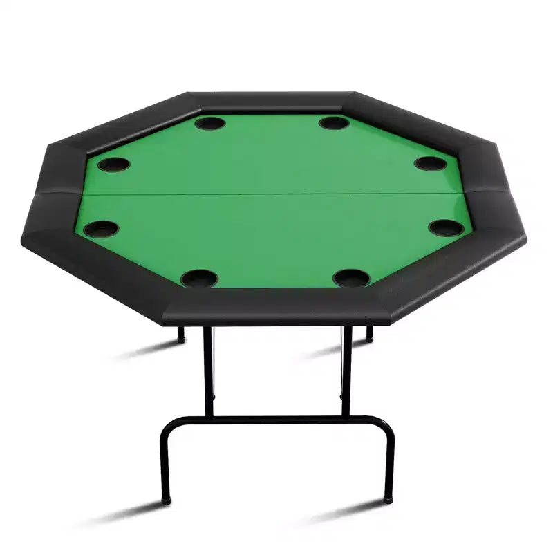 Tavolo da poker ottagonale pieghevole, gambe in ferro resistenti, design salvaspazio