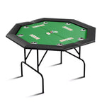 Tavolo da poker ottagonale pieghevole, gambe in ferro resistenti, design salvaspazio