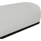 Panca rivestita in tessuto ciniglia, Stile Mid-Century Modern, Nera, Struttura in legno massello