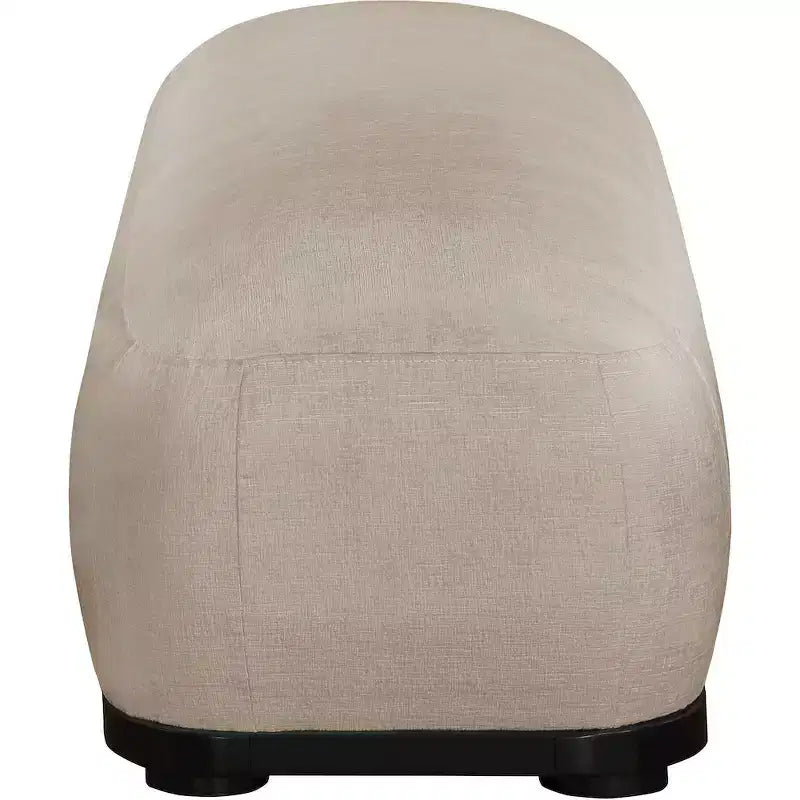 Panca rivestita in tessuto ciniglia, Stile Mid-Century Modern, Nera, Struttura in legno massello