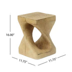 Consolle Twist Effetto Legno Colore Naturale Soggiorno
