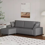 Divano componibile a L di grandi dimensioni da 96 pollici con chaise longue, divano modulare moderno minimalista con seduta profonda per soggiorno