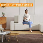 Divano componibile a L di grandi dimensioni da 96 pollici con chaise longue, divano modulare moderno minimalista con seduta profonda per soggiorno