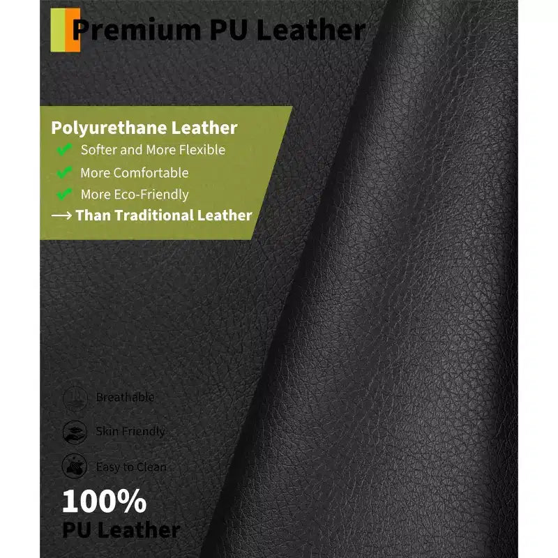 Poltrona reclinabile elettrica oversize con sollevamento assistito, in ecopelle PU con funzione riscaldamento e massaggio, poltrona singola con portabicchieri per camera da letto