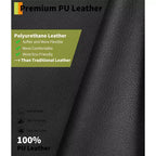 Poltrona reclinabile elettrica oversize con sollevamento assistito, in ecopelle PU con funzione riscaldamento e massaggio, poltrona singola con portabicchieri per camera da letto