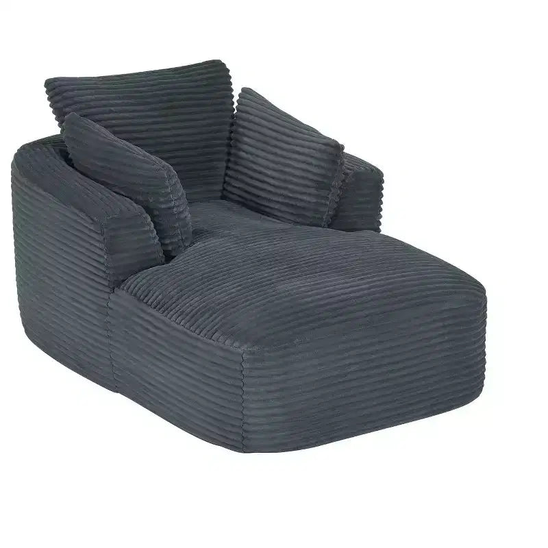 Divano singolo completamente compresso, reclinabile in velluto a coste a grana grossa ultra morbido, divano letto con cuscino del sedile con rivestimento a molla, nessun assemblaggio