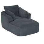 Divano singolo completamente compresso, reclinabile in velluto a coste a grana grossa ultra morbido, divano letto con cuscino del sedile con rivestimento a molla, nessun assemblaggio