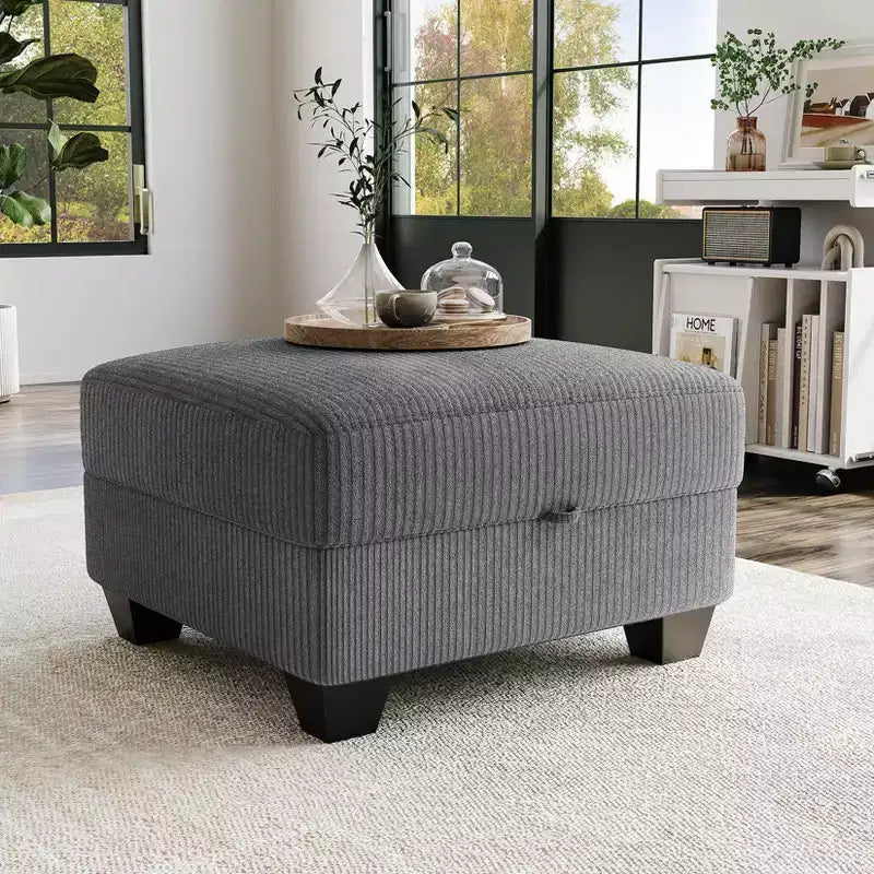 GustoWave Divano componibile letto 140''L, divano letto componibile con 7 posti e contenitore, penisola