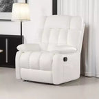 Poltrona Reclinabile Ergonomica MAYEERTY 110-160x, Reclinazione Regolabile, Poggiapiedi, Tasca Laterale, per Soggiorno, Beige