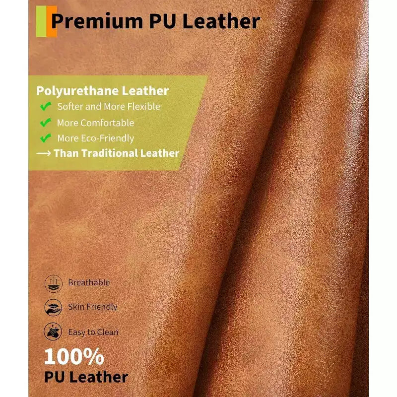 Poltrona reclinabile oversize in pelle, reclinabile manuale extra large, poltrona relax con braccioli e schienale comfort in spugna 1.5X per soggiorno, camera da letto