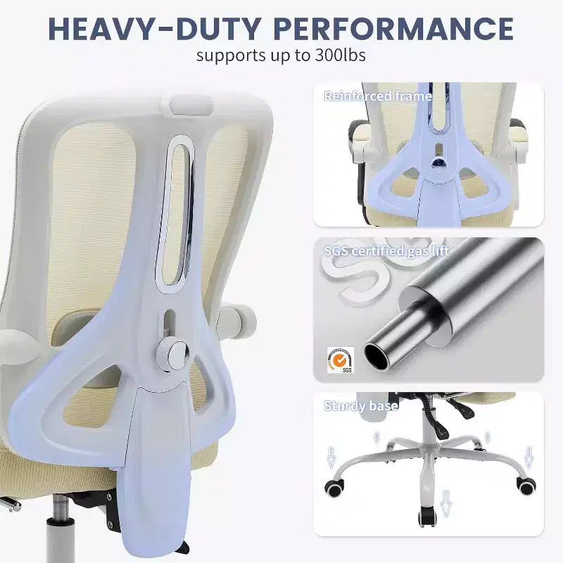 Sedia da ufficio ergonomica con schienale alto, schienale in rete, poggiapiedi retrattile, poggiatesta e supporto lombare regolabili, sedia da scrivania per computer con ruote