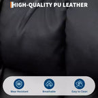 Sedia da Ufficio, Materiale PU, Poggiatesta e Supporto Lombare Regolabili, Braccioli Reversibili - per Ufficio Domestico, Studio o Luogo di Lavoro