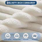 Poltrona a 2 Posti in Velluto a Coste con Cuscini, Cloud Lounger per Soggiorno e Camera da Letto, Divano Letto Pieghevole Senza Montaggio, Design Compatto Salvaspazio