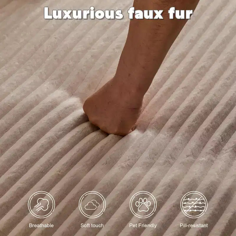 Divano Letto Chaise Lounge Moderno Oversize Okak con Braccioli e Cuscini Decorativi, Divano Futon Imbottito con Seduta Profonda per Soggiorno