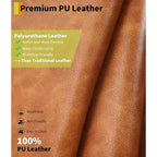 Poltrona Reclinabile Oversize in Pelle Sintetica, Poltrona Reclinabile Manuale con Imbottitura Spessa e Seduta Larga, per Soggiorno o Camera da Letto, Larghezza Extra di 22 Pollici