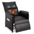 Poltrona Reclinabile Elettrica con Massaggio e Riscaldamento, Poltrona Reclinabile Singola Regolabile, Poltrona per Home Theater per Soggiorno/Ufficio