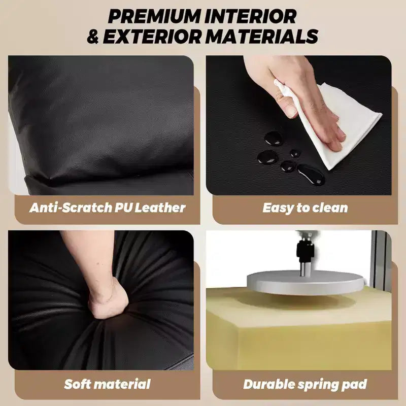 Poltrona Reclinabile Elettrica con Massaggio e Riscaldamento, Poltrona Reclinabile Singola Regolabile, Poltrona per Home Theater per Soggiorno/Ufficio