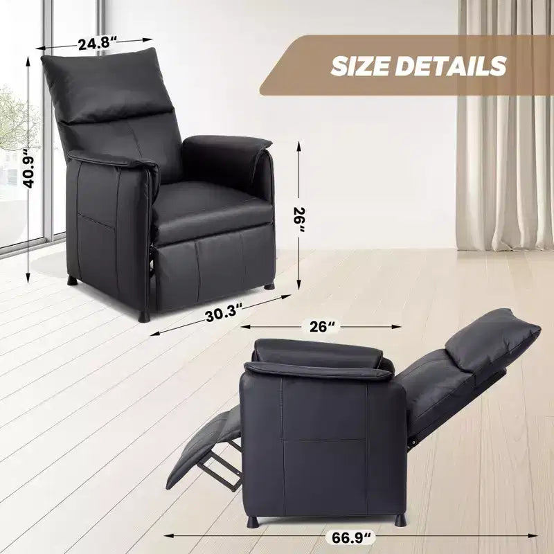 Poltrona Reclinabile Elettrica con Massaggio e Riscaldamento, Poltrona Reclinabile Singola Regolabile, Poltrona per Home Theater per Soggiorno/Ufficio