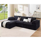 Divano Sezionale AMERLIFE Cloud Couch, Modulare Oversize con Chaise Longue Profonda 83.5, Design Senza Montaggio per Soggiorno, Ciniglia