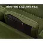 Dyonery 81 divano letto, divano estraibile 2 in 1 con più spazio di archiviazione, divano letto componibile a L con tasche laterali