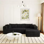 Divano componibile moderno Famapy – Comfort e stile per ambienti contemporanei. Divano letto in cotone compresso senza montaggio con chaise longue.