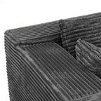 Divano componibile moderno Famapy – Comfort e stile per ambienti contemporanei. Divano letto in cotone compresso senza montaggio con chaise longue.