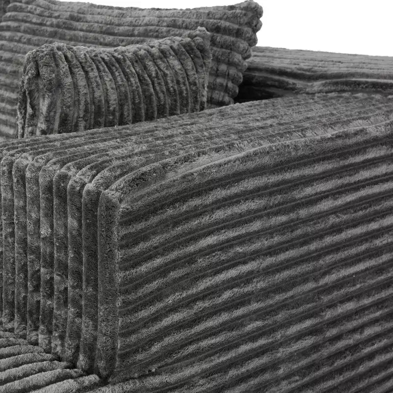 Divano componibile moderno Famapy – Comfort e stile per ambienti contemporanei. Divano letto in cotone compresso senza montaggio con chaise longue.